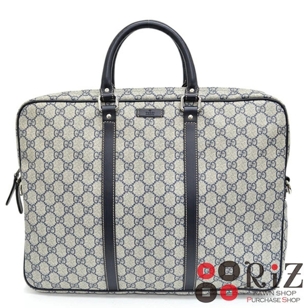 GUCCI GG Plus Briefcase Bag Business Gray
